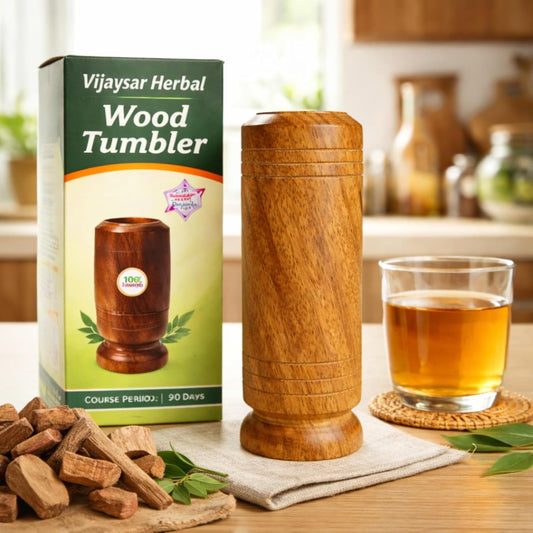 Vijaysar Herbal Wood Tumbler