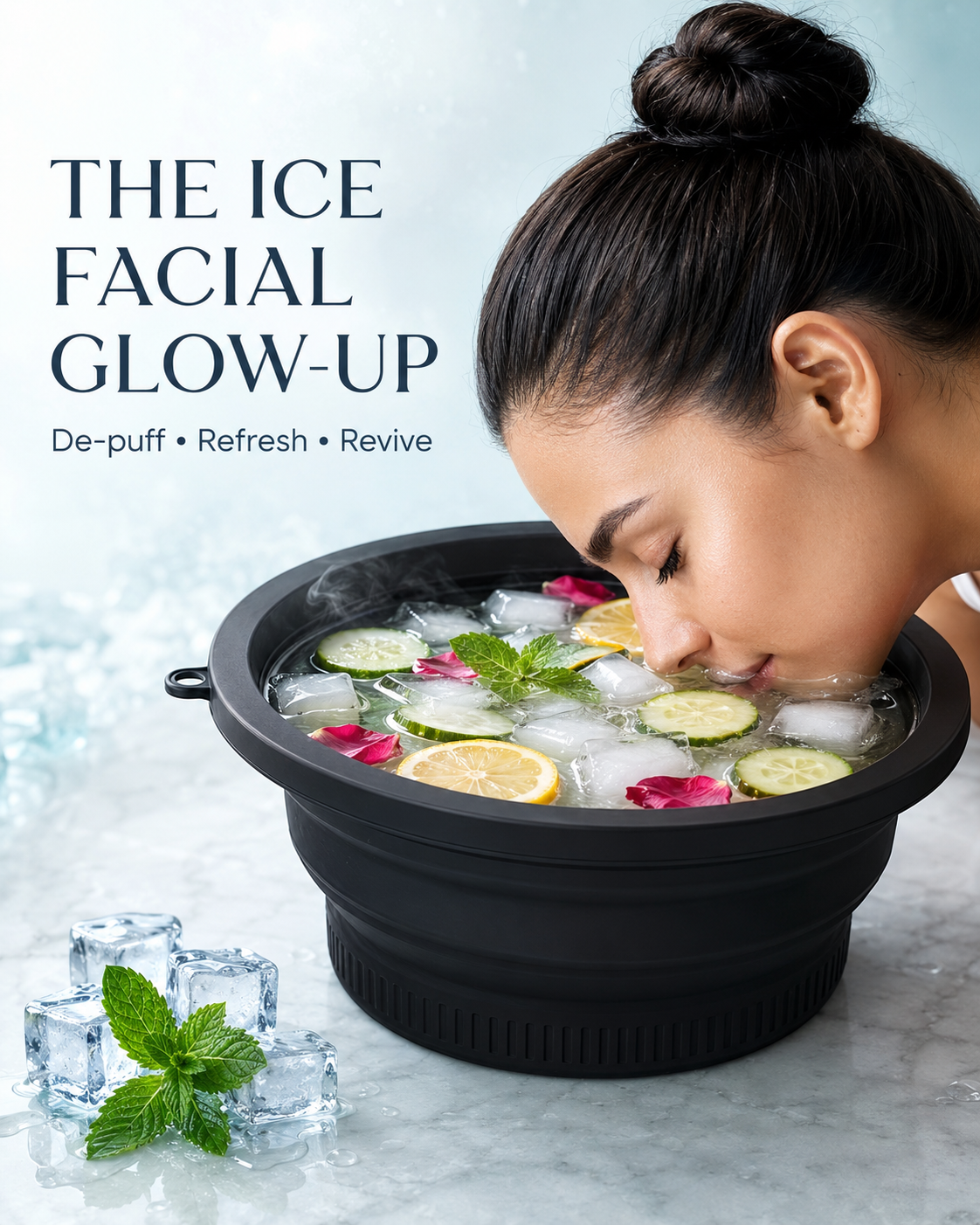 Silicon Foldable Ice Facial Bowl