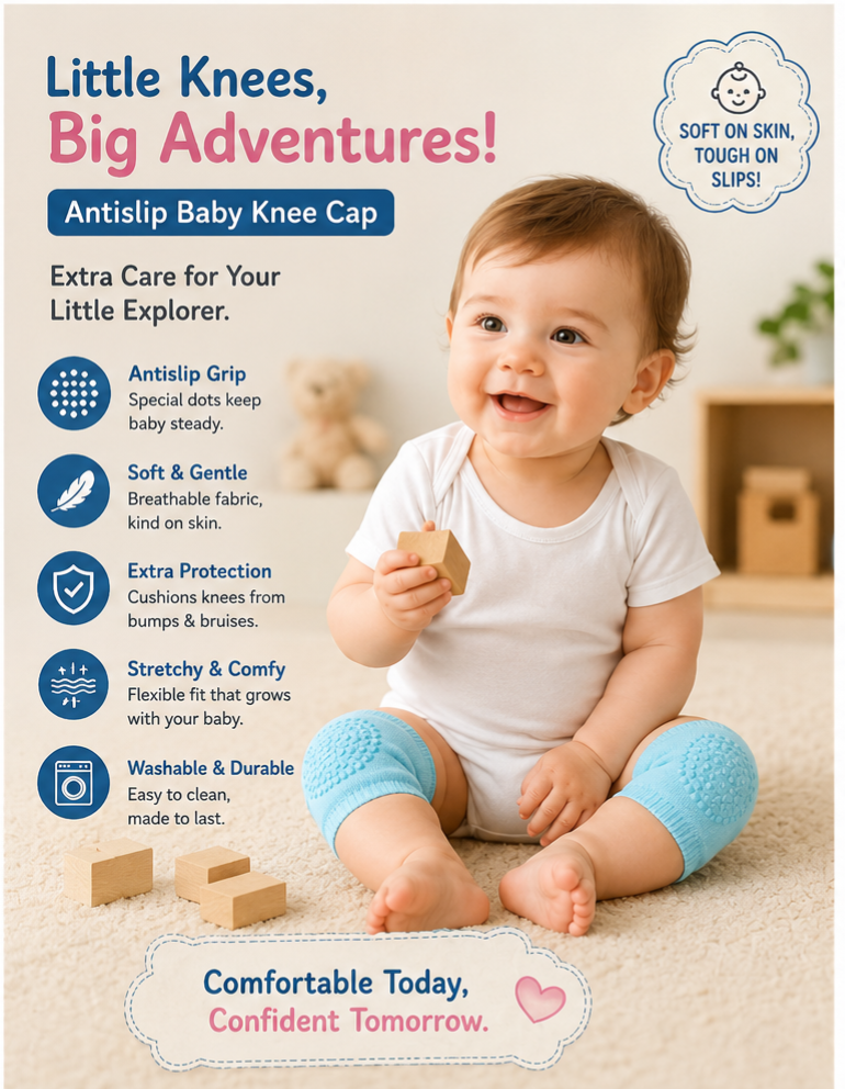 Anti-Slip Baby Knee Pads (Pack of 2)