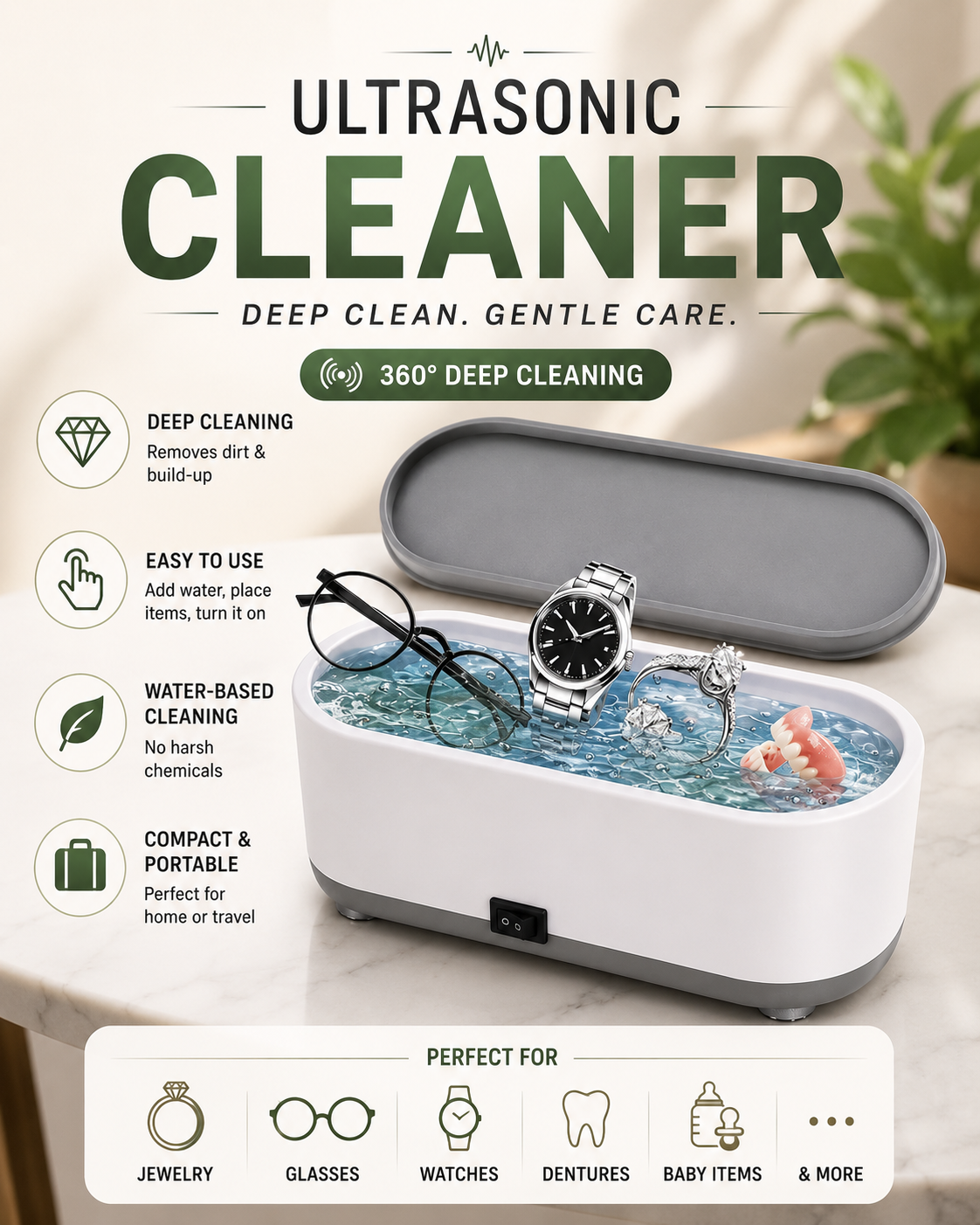 Ultrasonic Multi-Purpose Cleaner